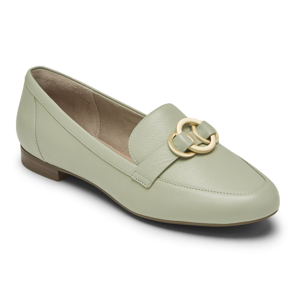 Rockport Singapore Womens Loafers - Total Motion Tavia Ring Olive - IH3697412